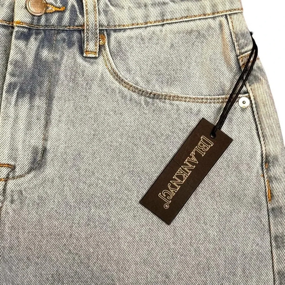 Blank NYC "The Perry" Mom Short Light Wash High Rise Cuffed Hem Women's 26 - Picture 5 of 12